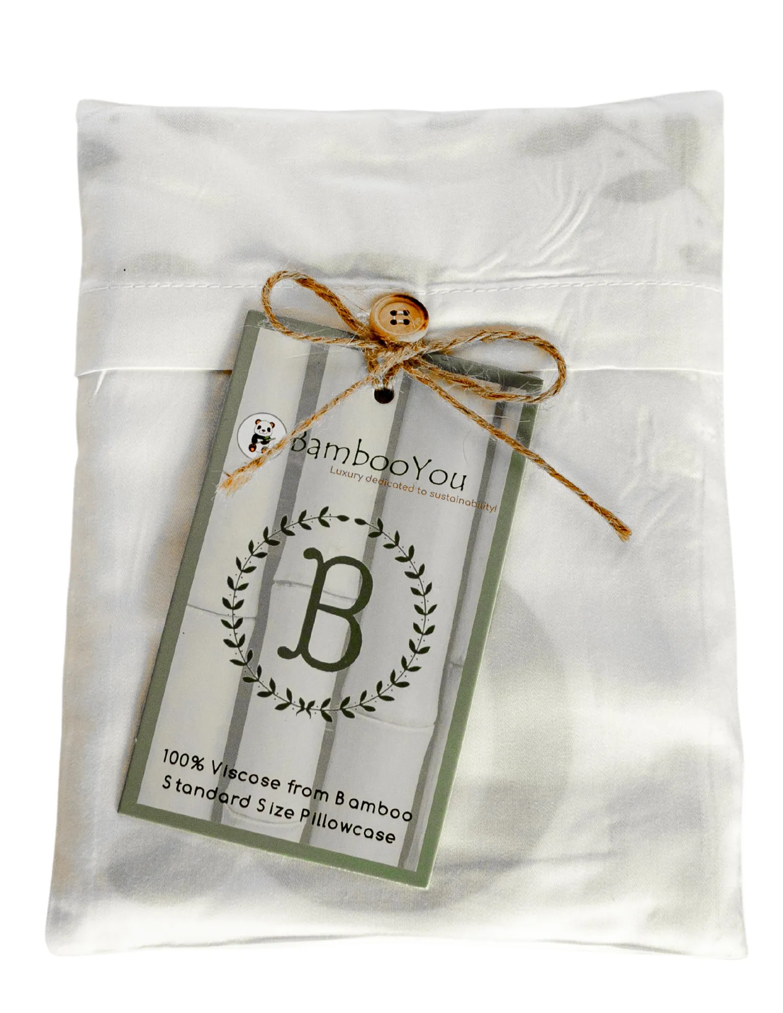 Initial "G" Luxury Bamboo Sateen Pillowcase