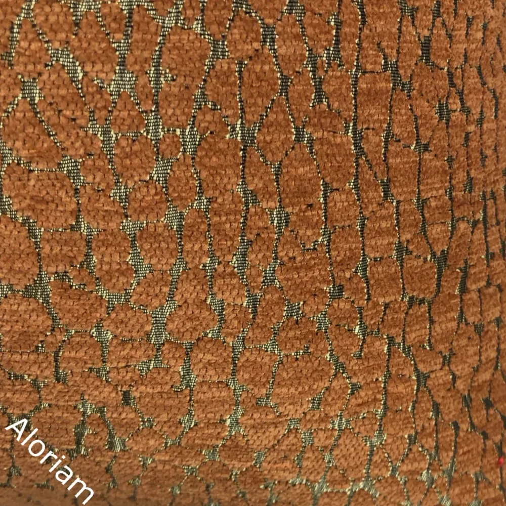 Ivan Cognac Brown Chenille Pillow Cover