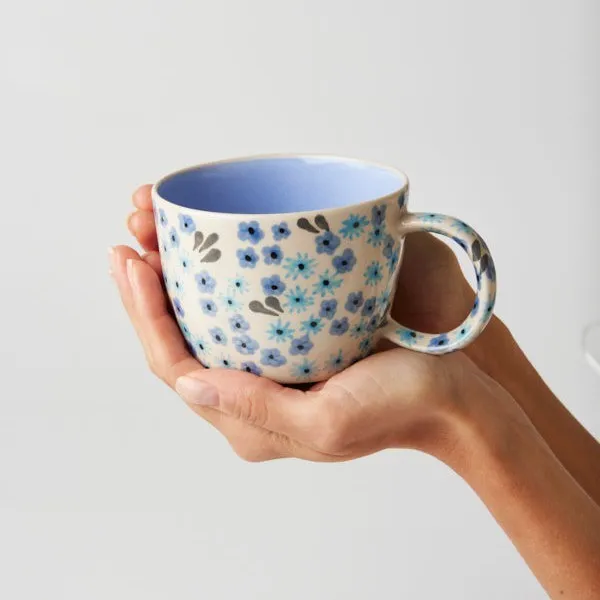 Jones & Co: Ditsy Periwinkle Mug