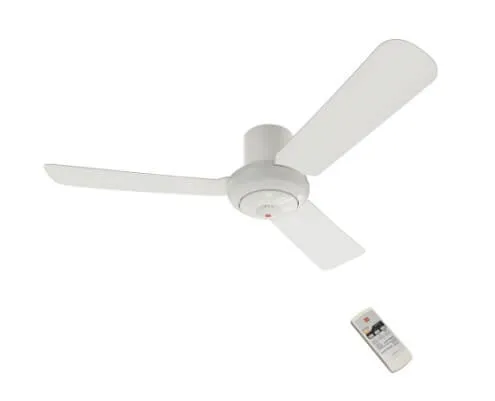 KDK R48SP White/Silver 120cm Remote Controlled Ceiling Fan