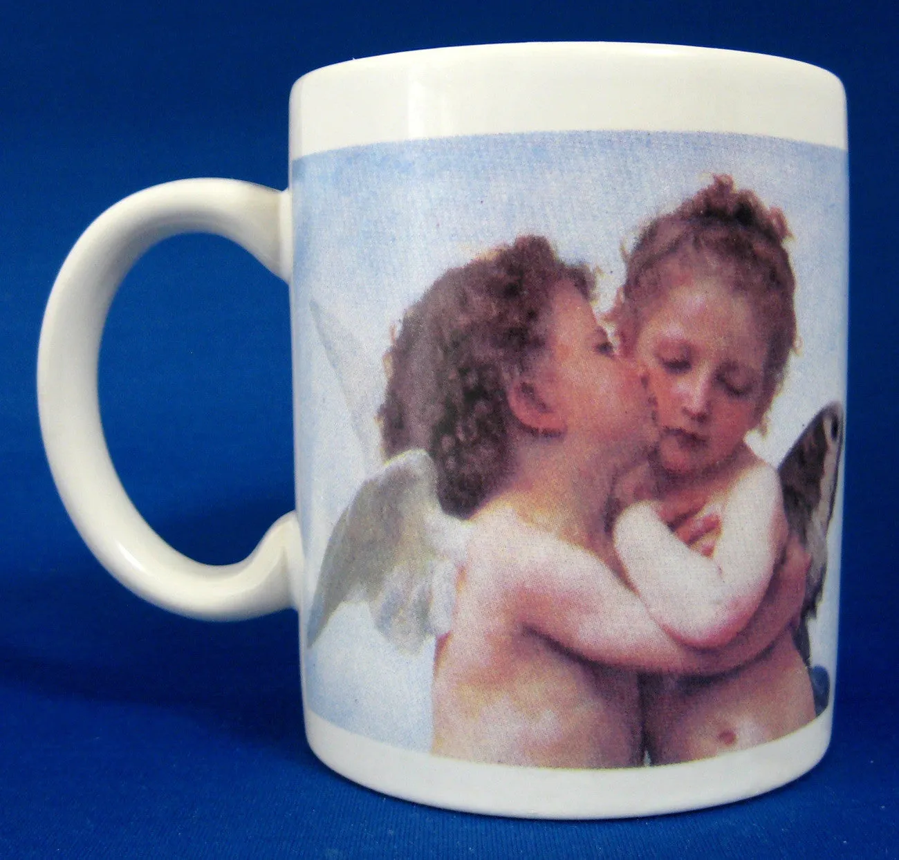 Kissing Angels Mug Fairies Ceramic Cute Cherubs Valentines Day Love Token Tea Coffee