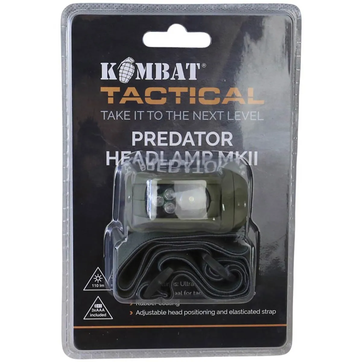 Kombat Predator MKII Headlamp Olive Green