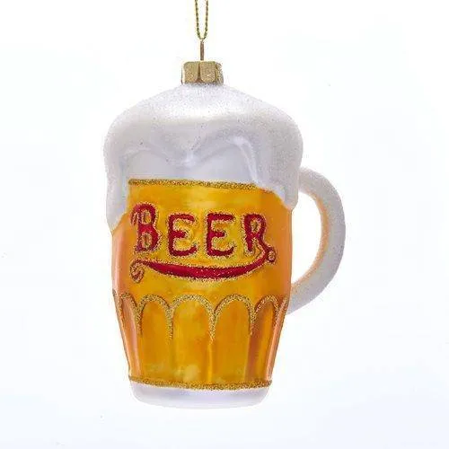 Kurt Adler - Noble Gems Beer Mug 4 1/4-Inch Glass Ornament