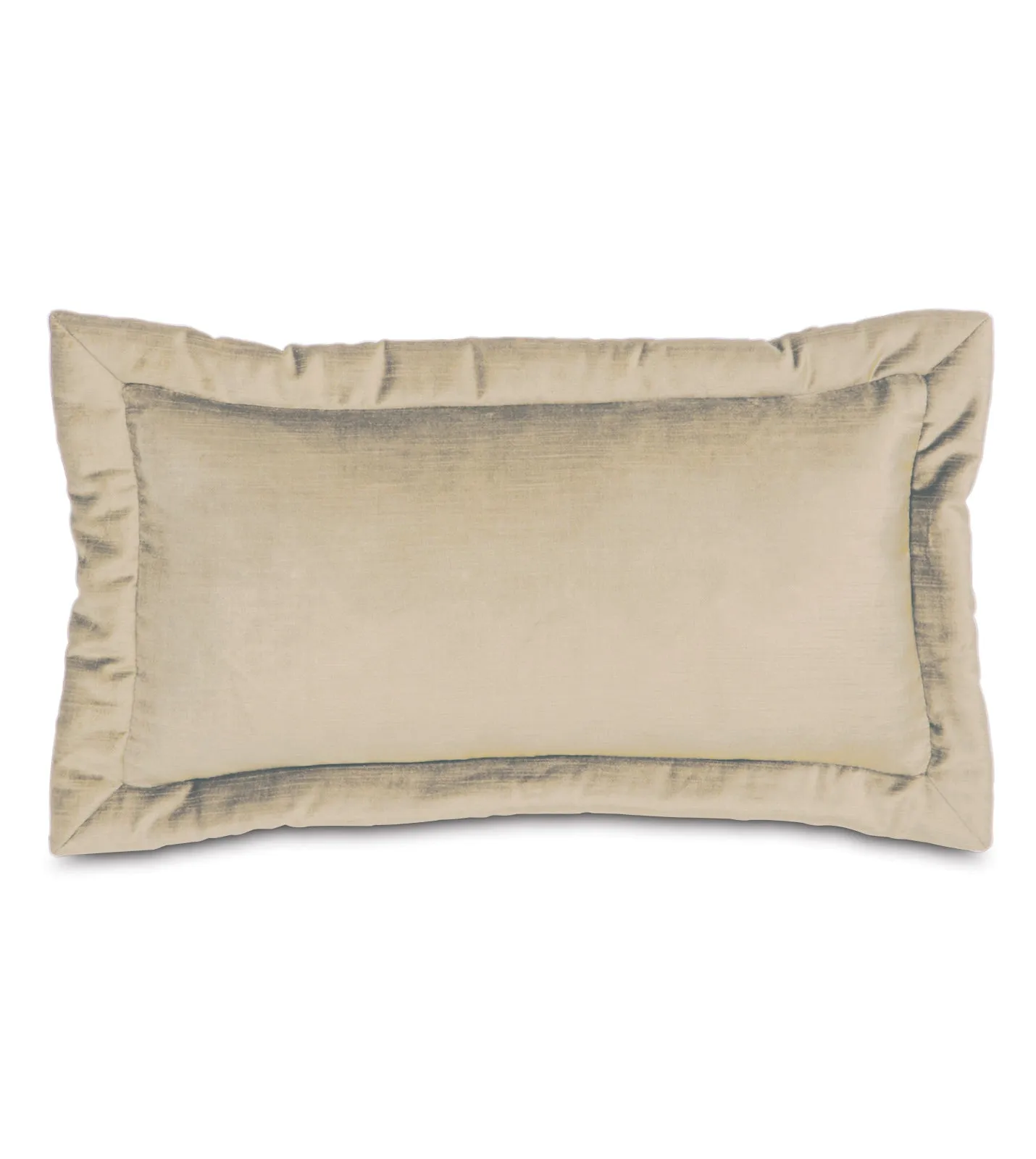 Lars Velvet Lumbar Pillow Cover 11x21 in Taupe