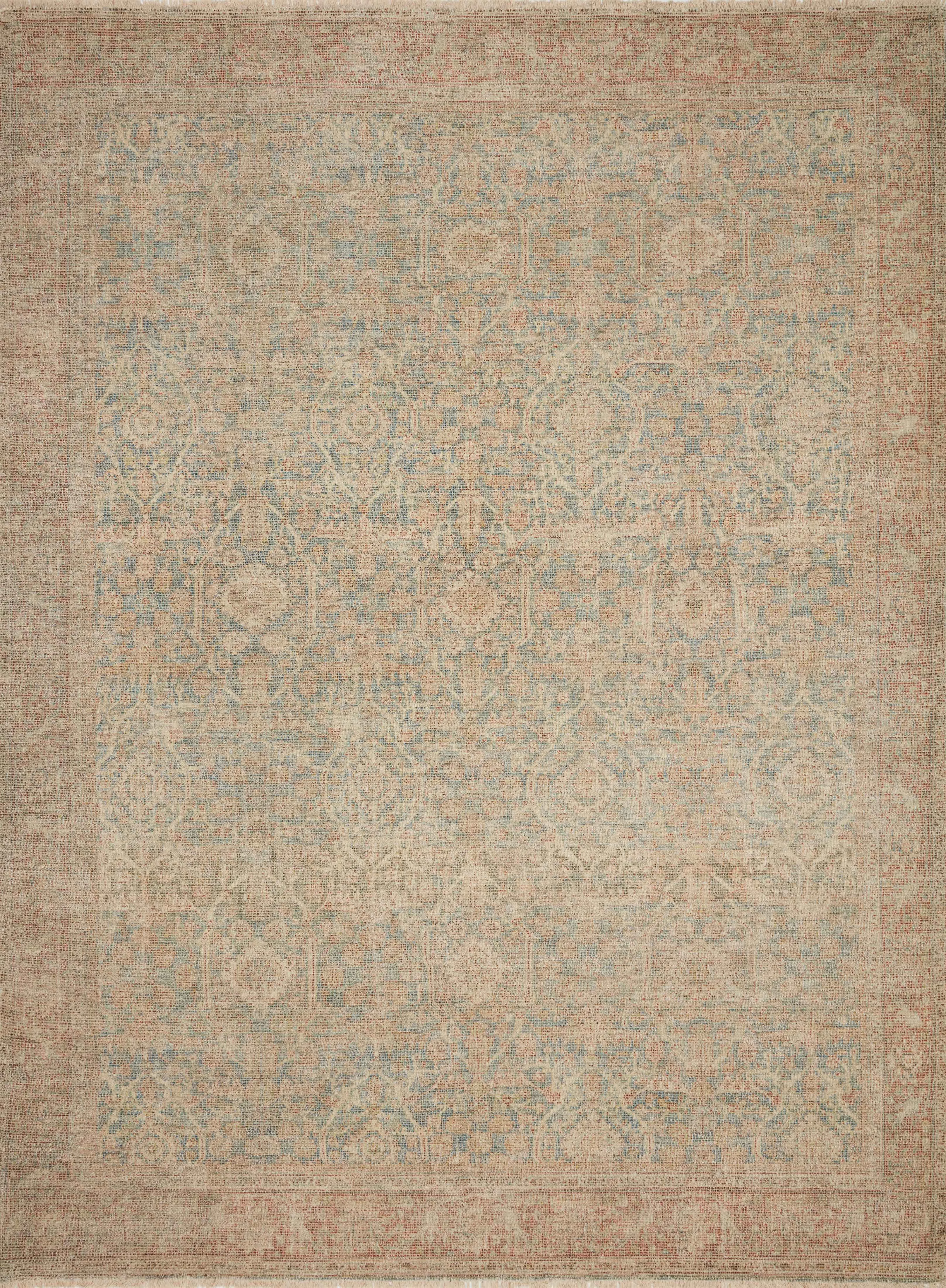 Loloi Priya Denim / Rust Rug