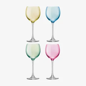 Lsa | Set of 4 Polka Wine Glasses