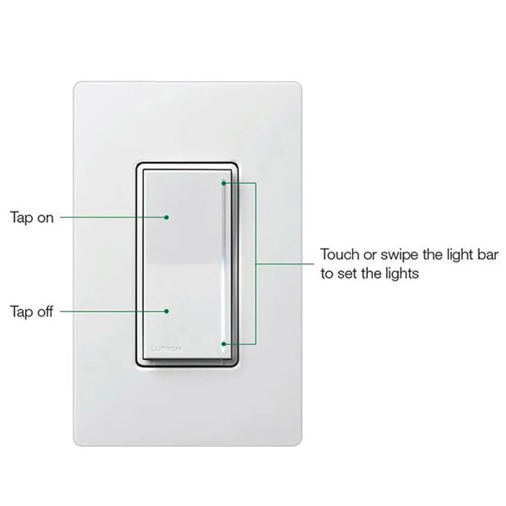 Lutron RadioRA 3 Sunnata Smart Companion Dimmer, Not for Standalone Use, Light Almond