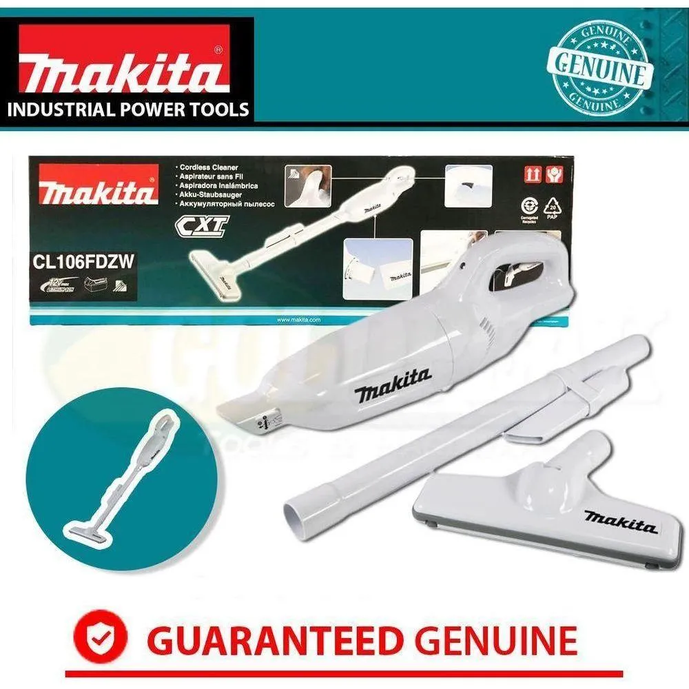 Makita CL106FDZW 12V Cordless Vacuum Cleaner (CXT-Series) [Bare]