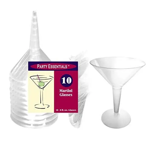 Martini Glass Clear - 2 piece