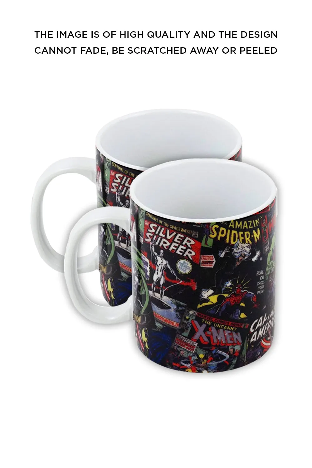 Marvel Comic Black Ceramic Mug