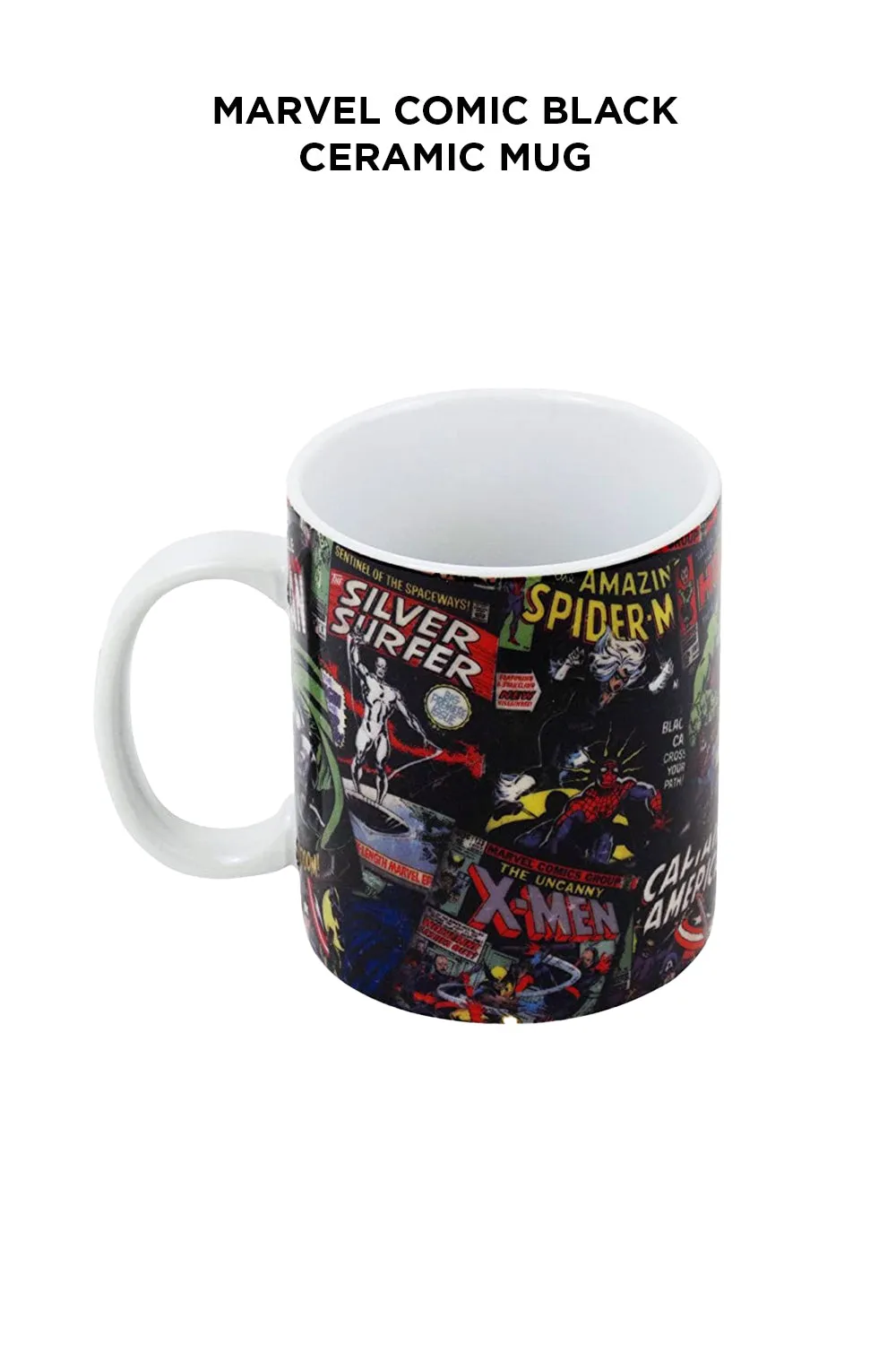 Marvel Comic Black Ceramic Mug