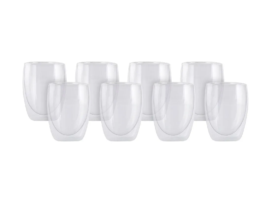 Maxwell & Williams Blend Double Wall Cup 350ML Set of 8 GB