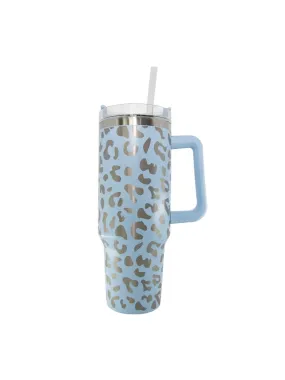 Metallic Leopard Insulated Tumbler (40oz)