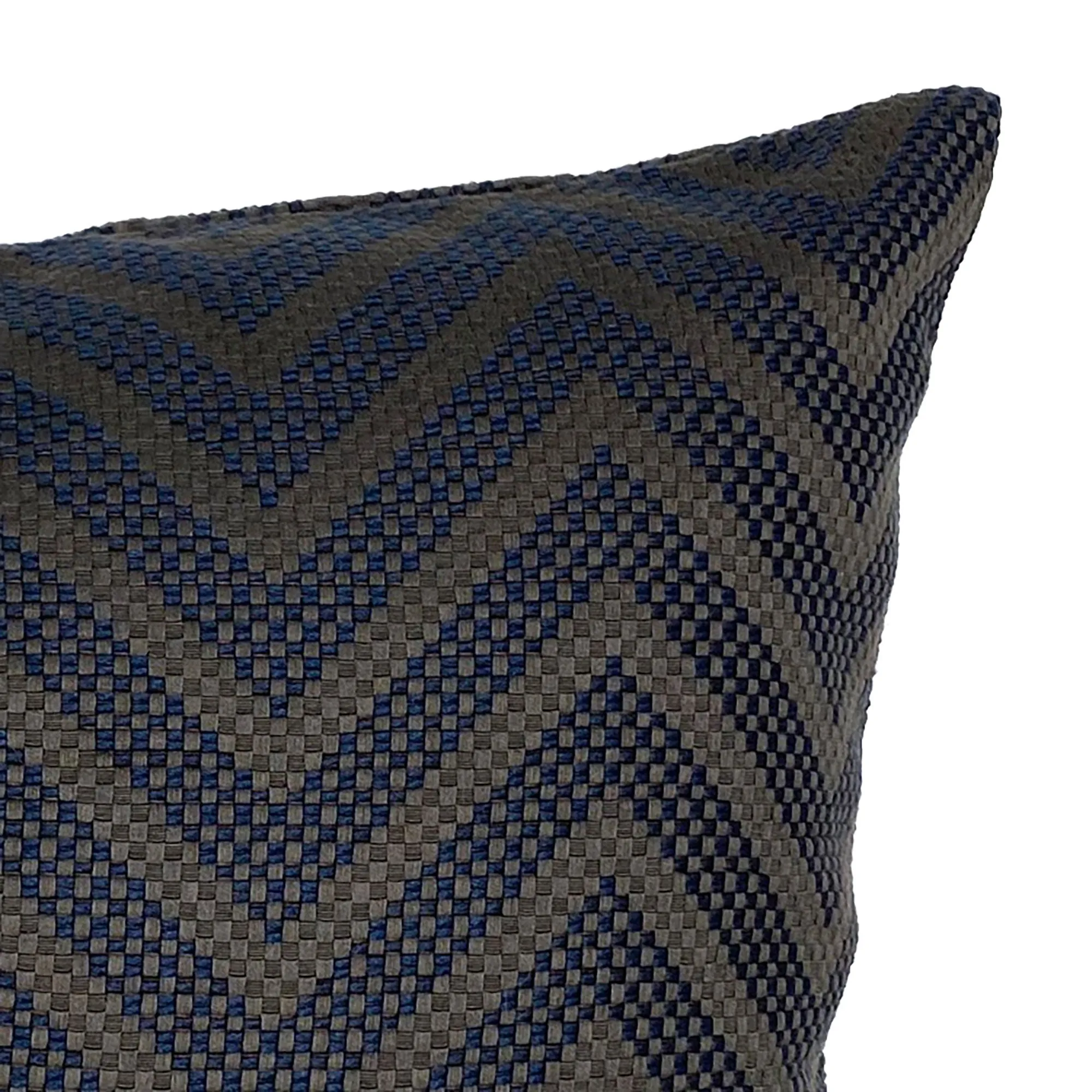 Modern Navy Chevron Throw Pillow Cover 20x20