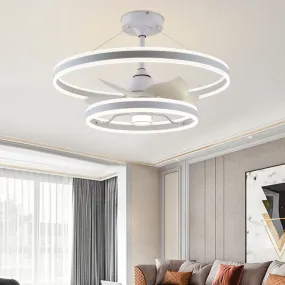 Modern Simple Living Room Ceiling Fan Lamp