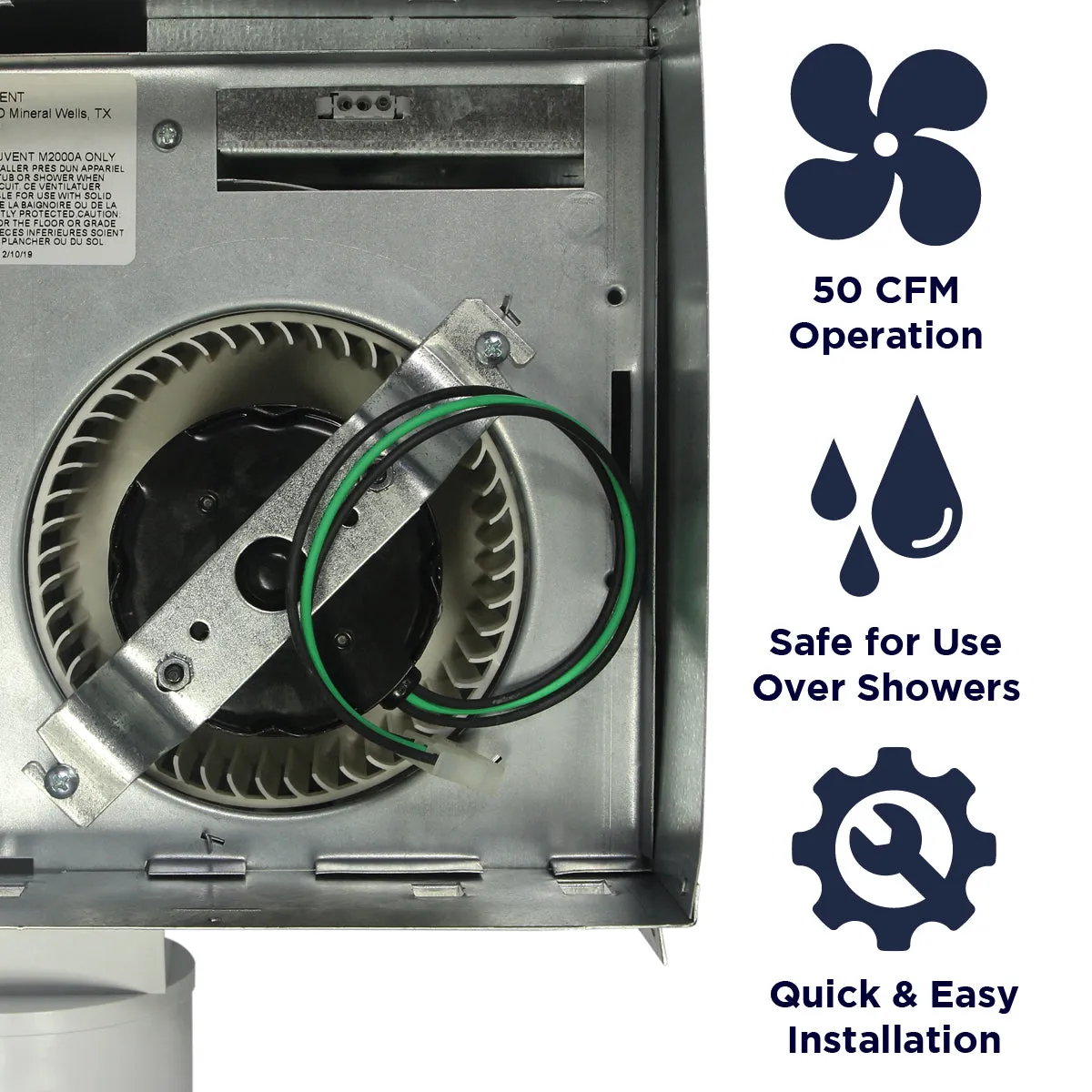 MS Series Ceiling Exhaust Bath Fans and Fan-Lights