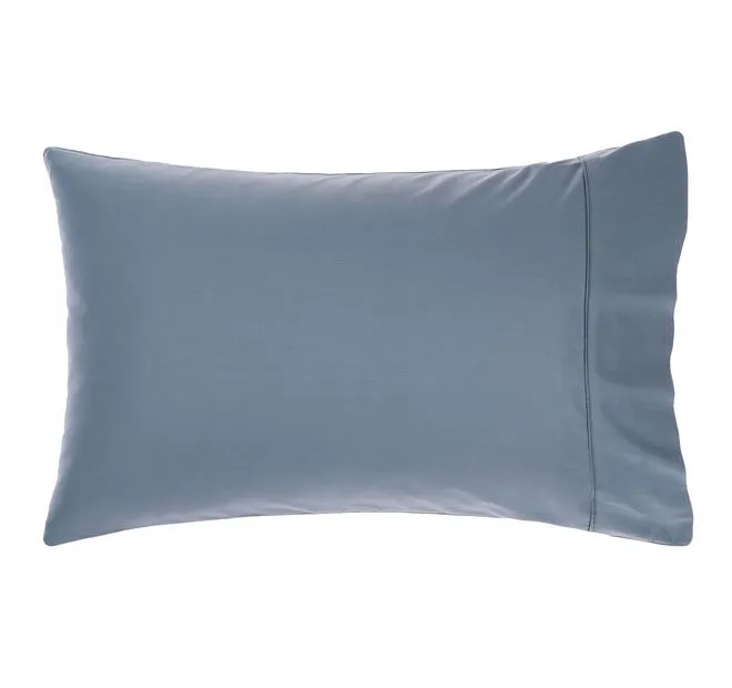 Nara 400THC Bamboo Cotton Standard Pillowcase Bluestone