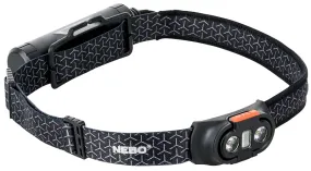 Nebo EINSTEIN NEB-HLP-0009 Headlamp, AAA Battery, Alkaline Battery, LED Lamp, 750, 3 to 278 ft Beam Distance, Gray :CD: QUANTITY: 1