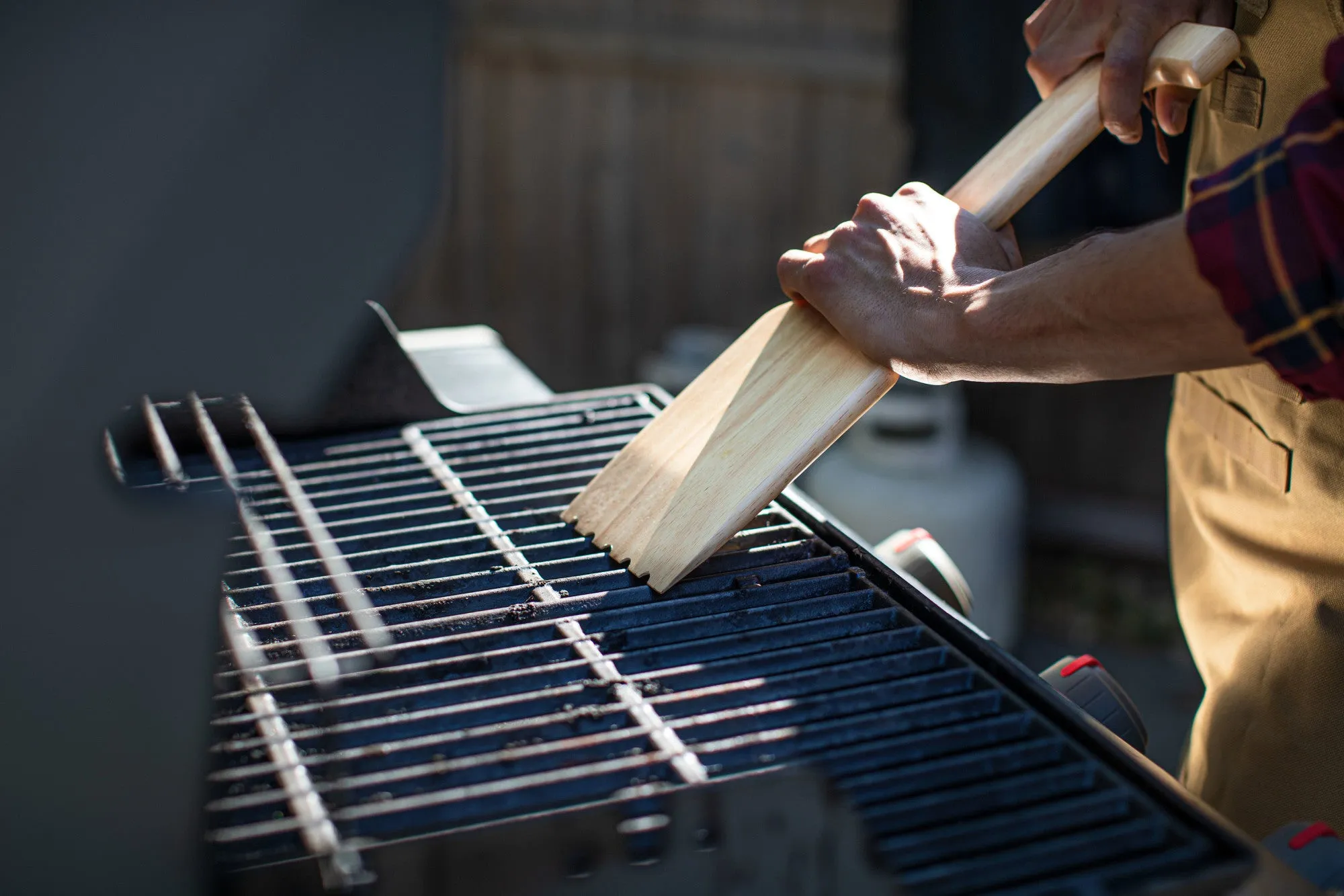 New Orleans Saints - Hardwood BBQ Grill Scraper with Bottle Opener