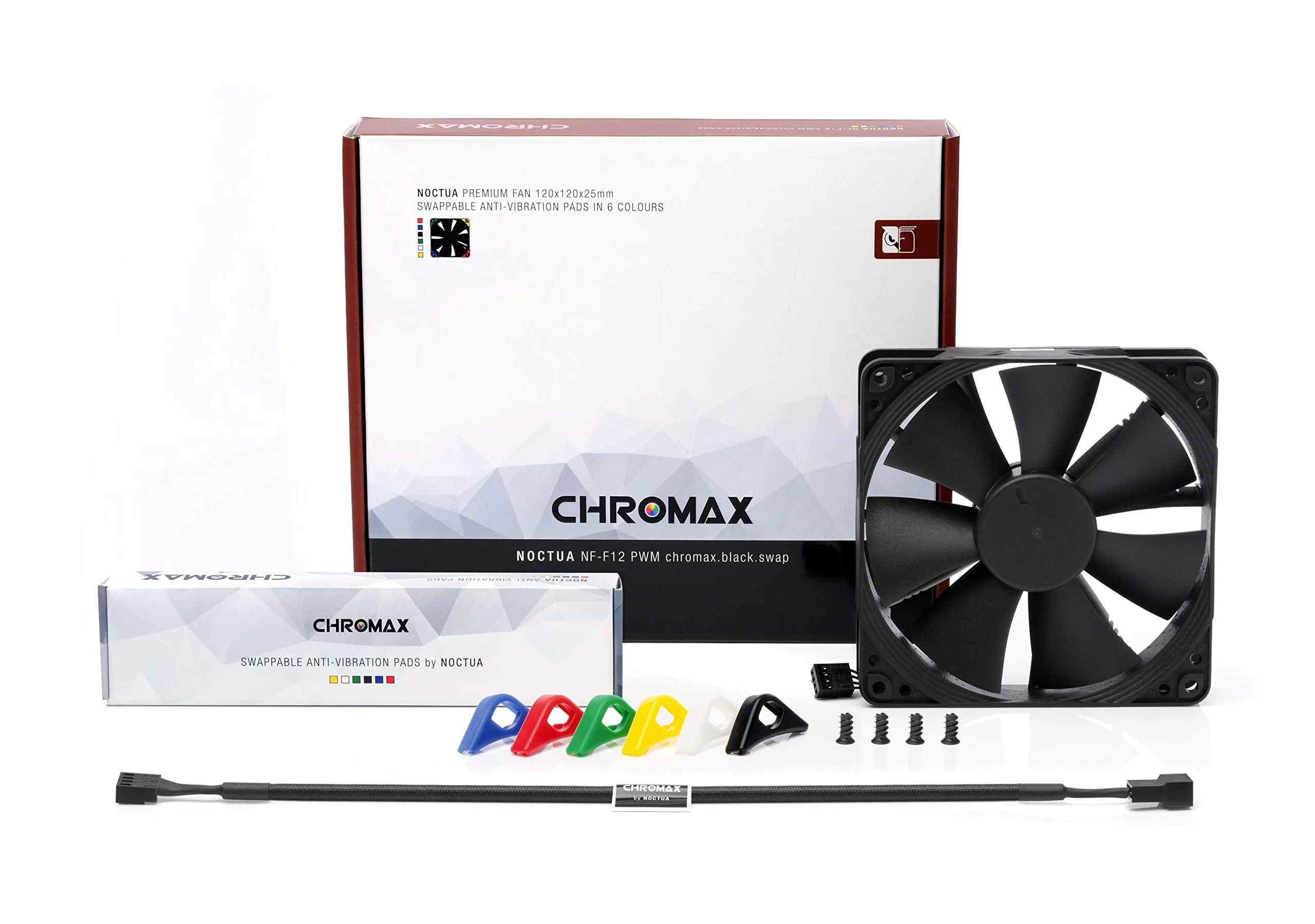 Noctua NF-F12 PWM chromax.black.swap 12cm Case Fan