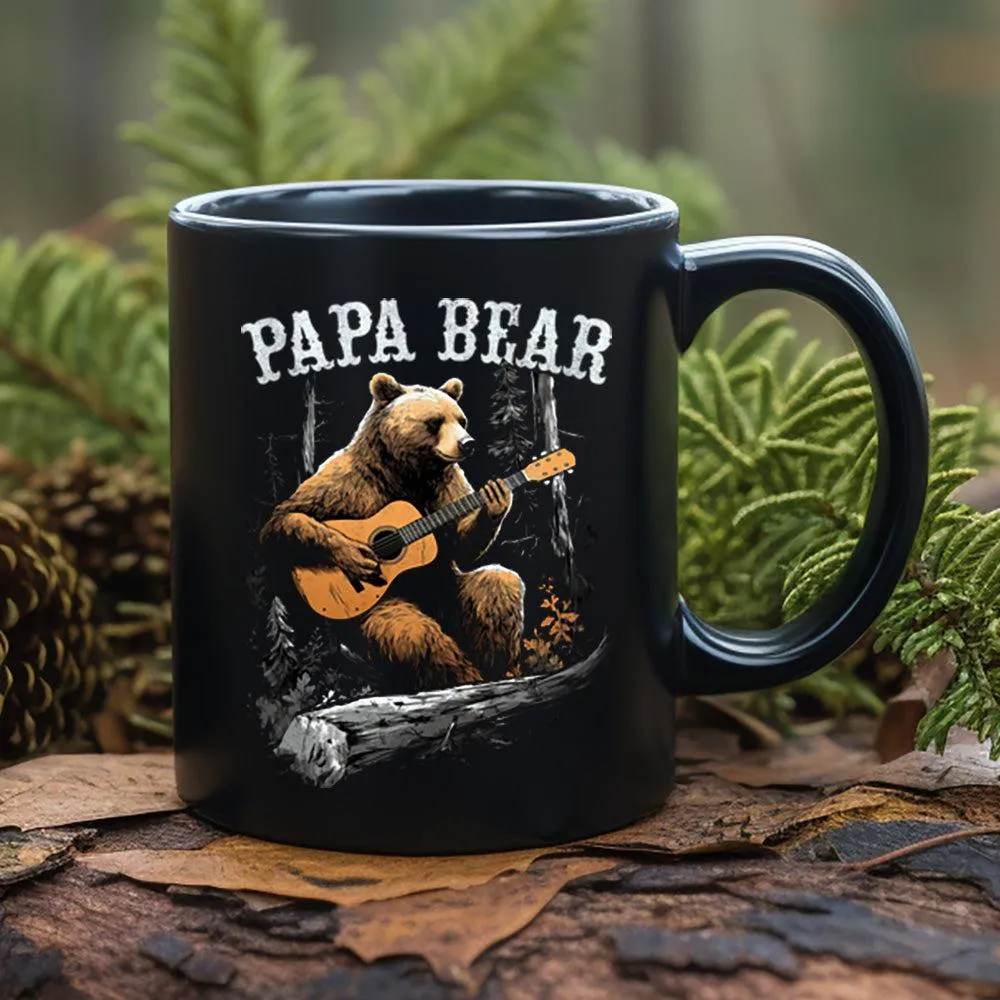 Papa Bear Gift Mug For Dad, Papa, Grandpa