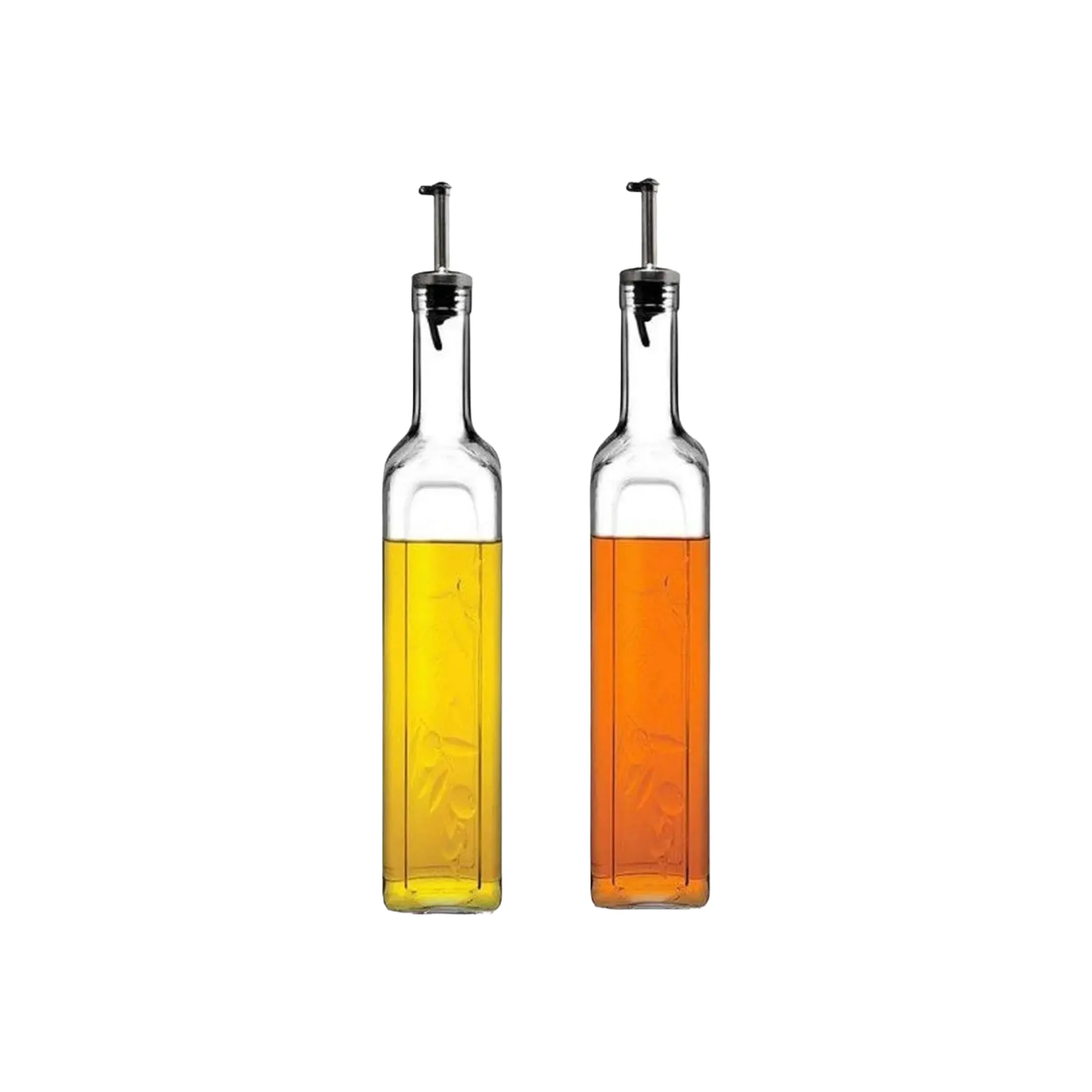 Pasabahce 500ml Oil Vinegar Set Metal Pourer 2pc Set 24003