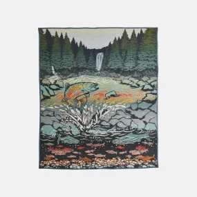 PENDLETON JACQUARED NAPPED ROBE SALMON FALLS