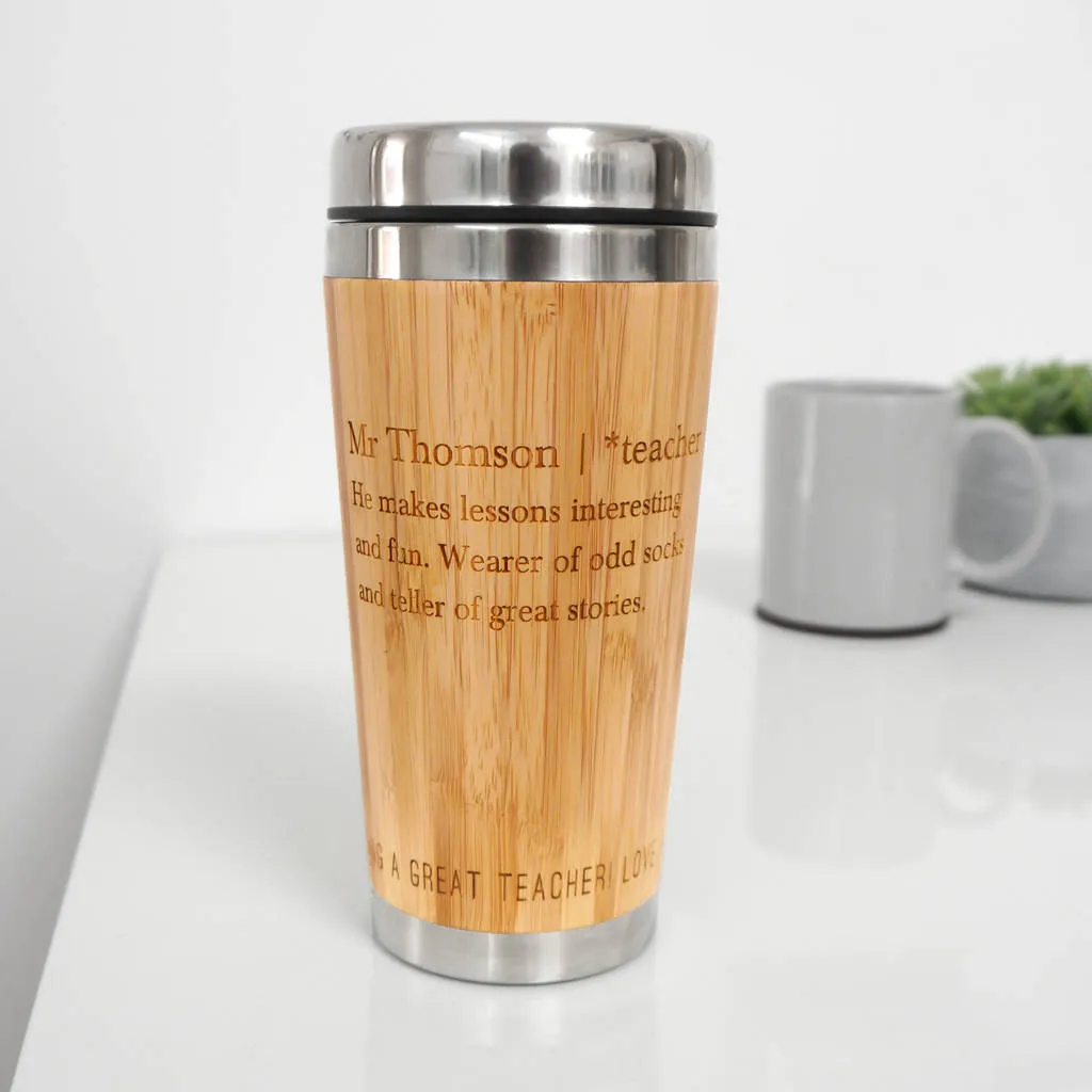 Personalised Teacher Definition Mug