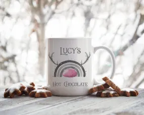 Pink Reinbow Christmas Mug