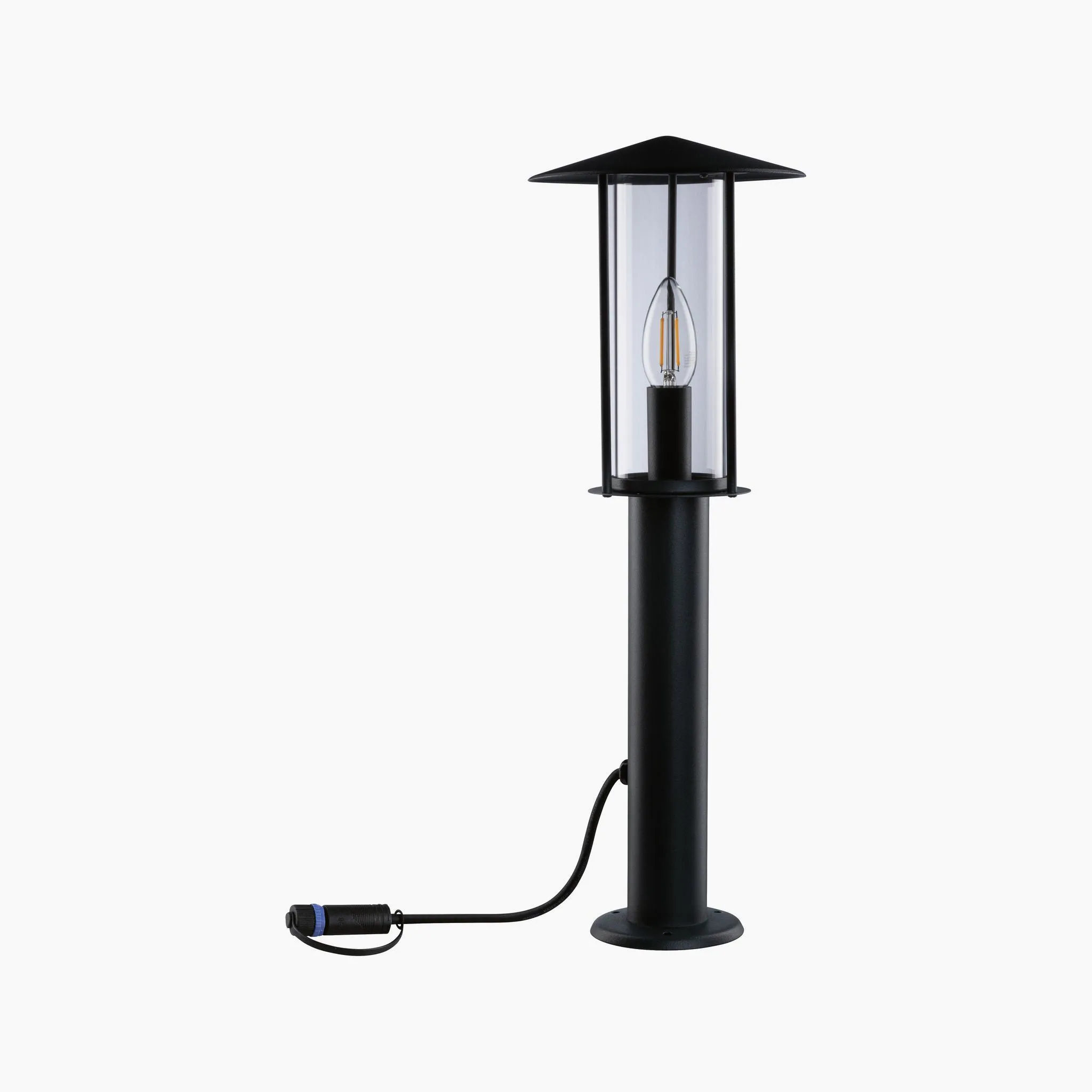 Plug & Shine Outdoor Classic 2W LED Single 50cm Bollard Light in Anthracite