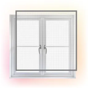 Polyester Pre-Stitched Window Mosquito Net-Gray