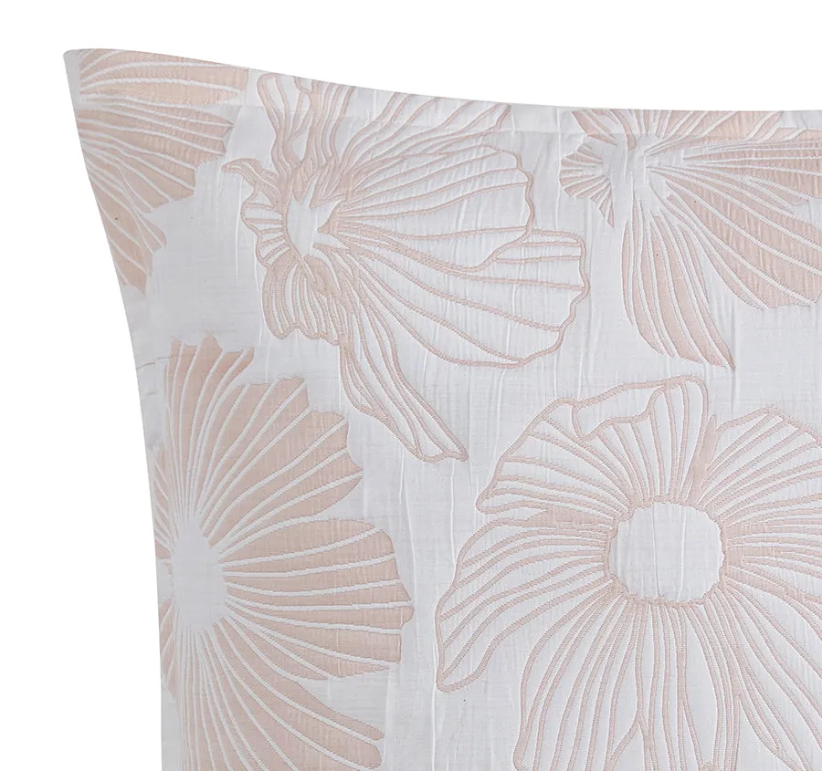 Poppi European Pillowcase Rose