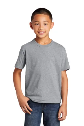 Port & Company Youth Fan Favorite Short Sleeve Crewneck T-Shirt - Heather Grey