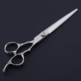 Professional Japanese 440C Stainless Steel Hairdressing Scissors - 7 Inch Plum Handle