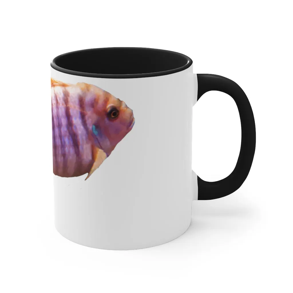 Purple Fish Accent Coffee Mug, 11oz