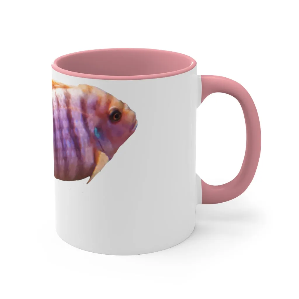 Purple Fish Accent Coffee Mug, 11oz