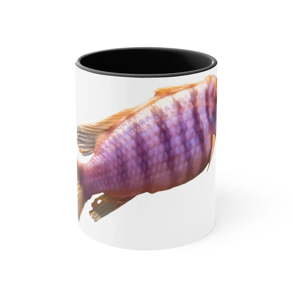 Purple Fish Accent Coffee Mug, 11oz