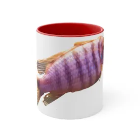 Purple Fish Accent Coffee Mug, 11oz