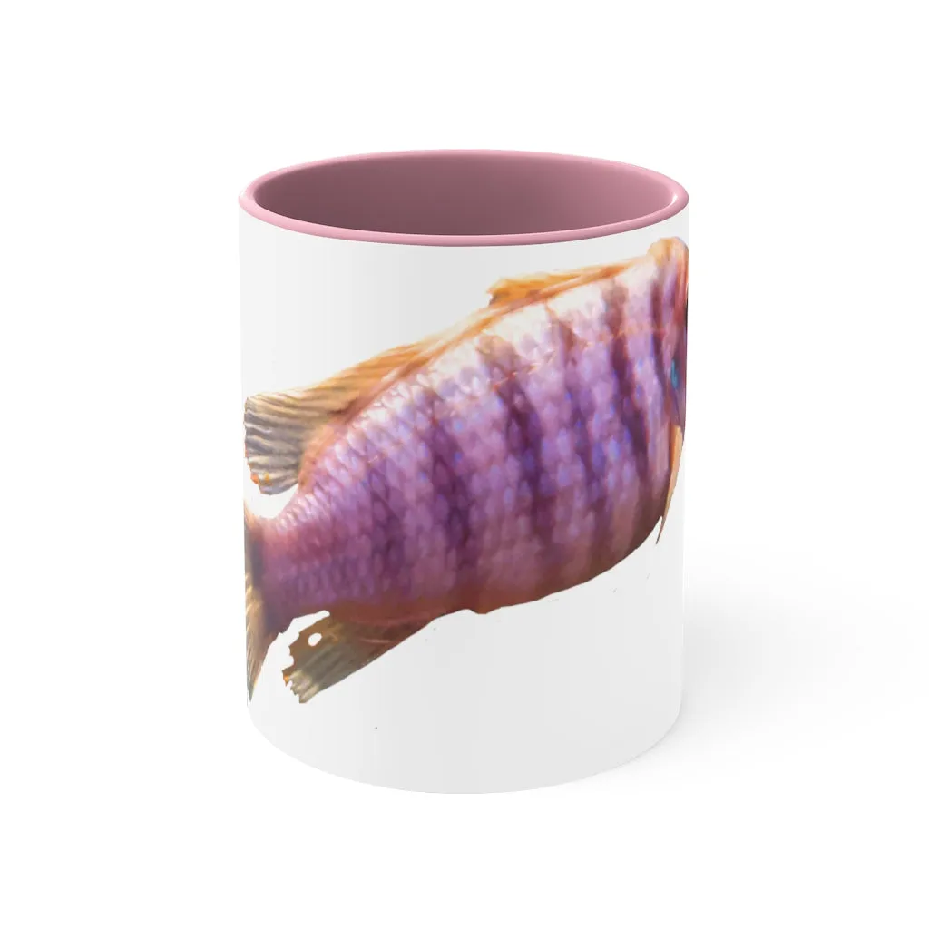 Purple Fish Accent Coffee Mug, 11oz