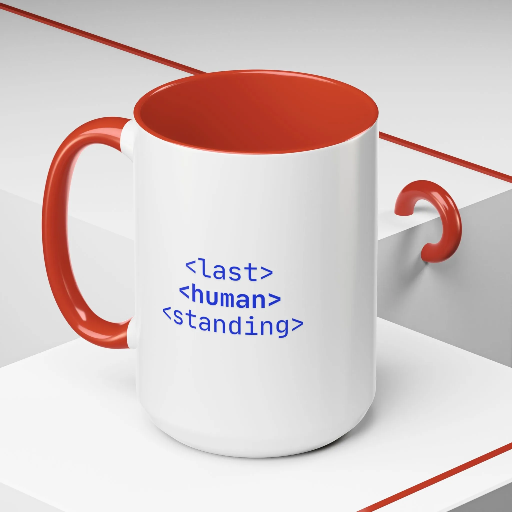 "Last Human Standing" Accent Coffee Mug - 11oz and 15oz