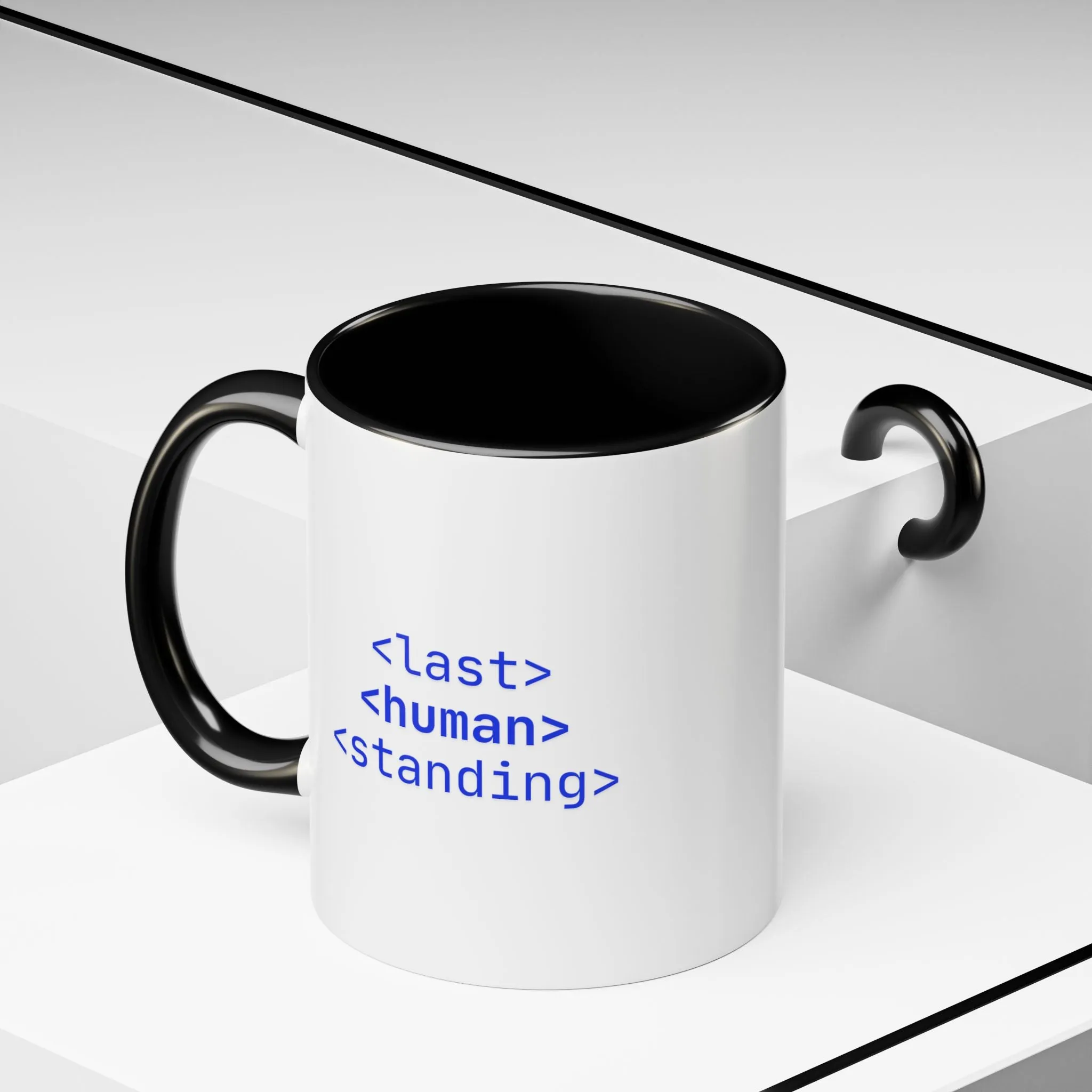 "Last Human Standing" Accent Coffee Mug - 11oz and 15oz