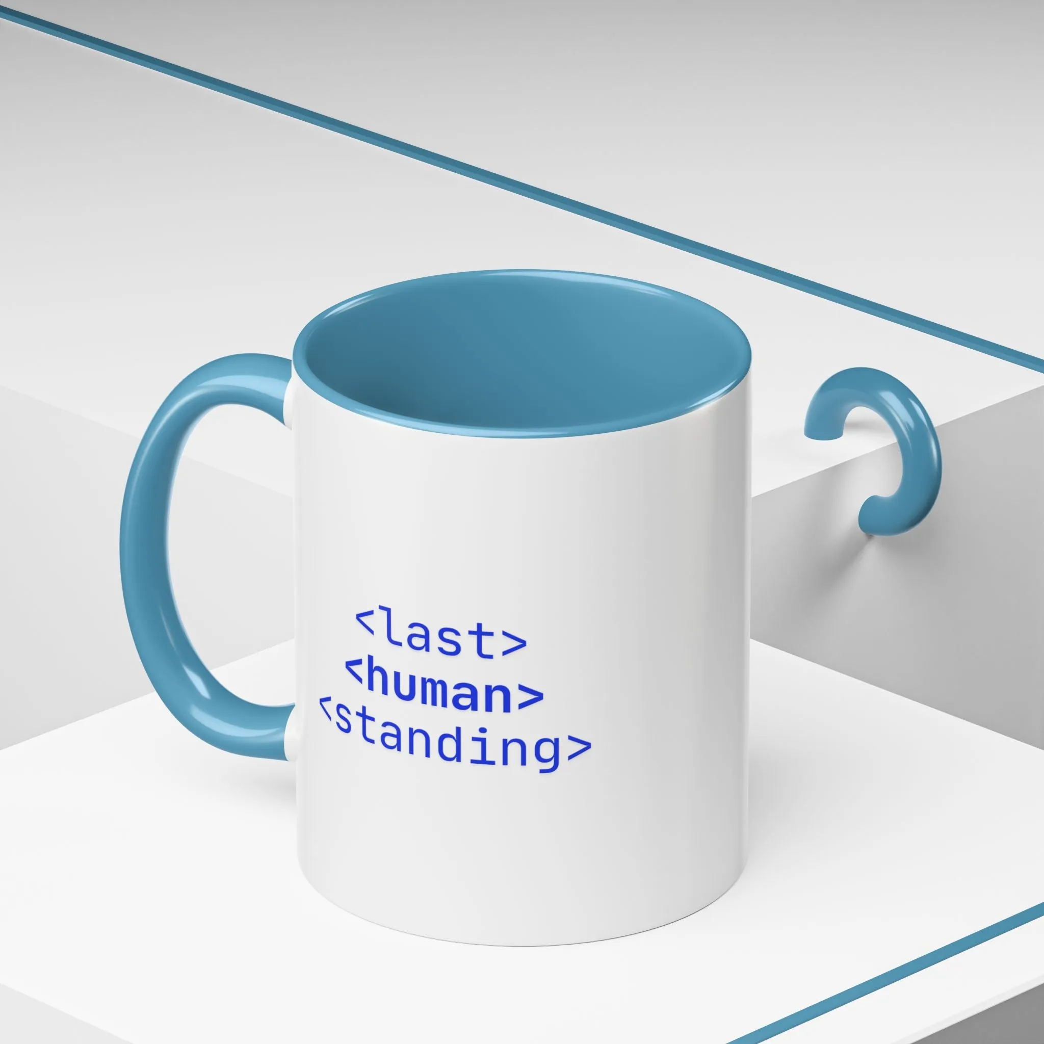 "Last Human Standing" Accent Coffee Mug - 11oz and 15oz