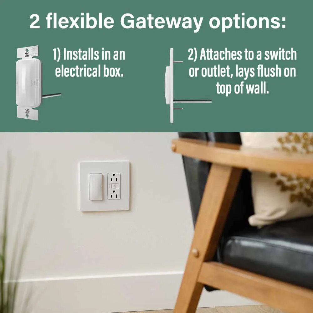 radiant Smart Surface Mount Gateway With Netatmo, Matte Light Almond