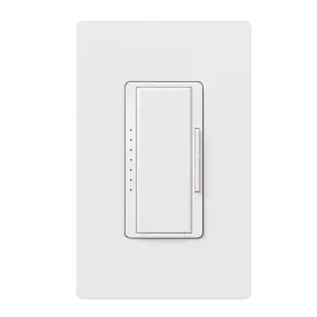 RadioRA 2 Maestro Smart Dimmer Switch, 1000W MLV, Single Pole/Multi-Location, Neutral Required, White