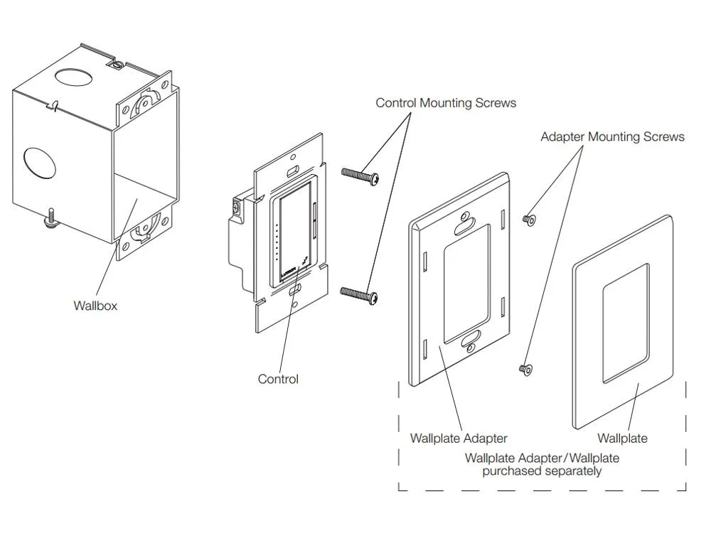 RadioRA 2 Maestro Smart Dimmer Switch, 1000W MLV, Single Pole/Multi-Location, Neutral Required, White