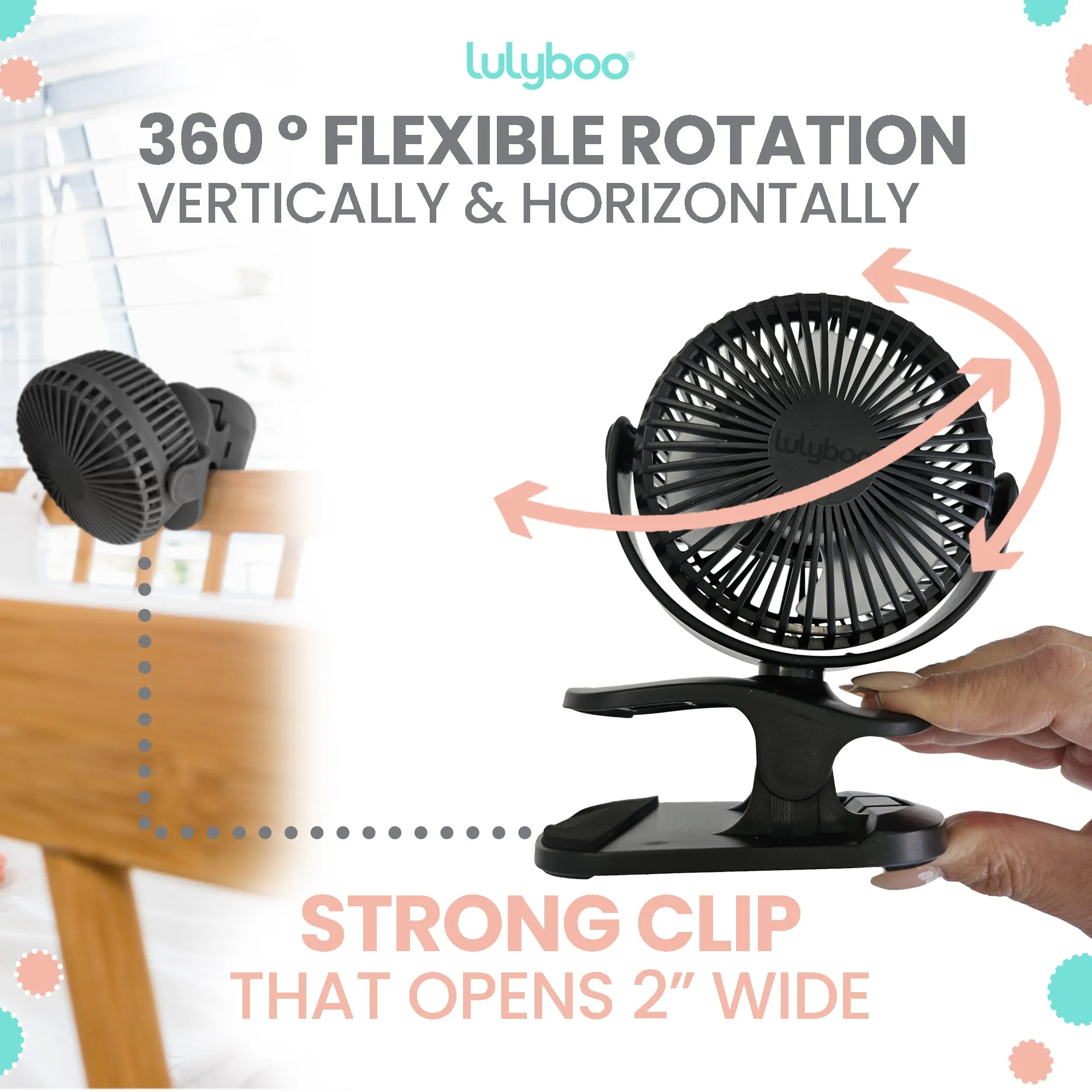 Rechargeable Clip-on Fan