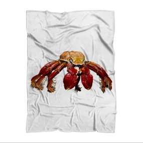 Red Crab Sublimation Throw Blanket