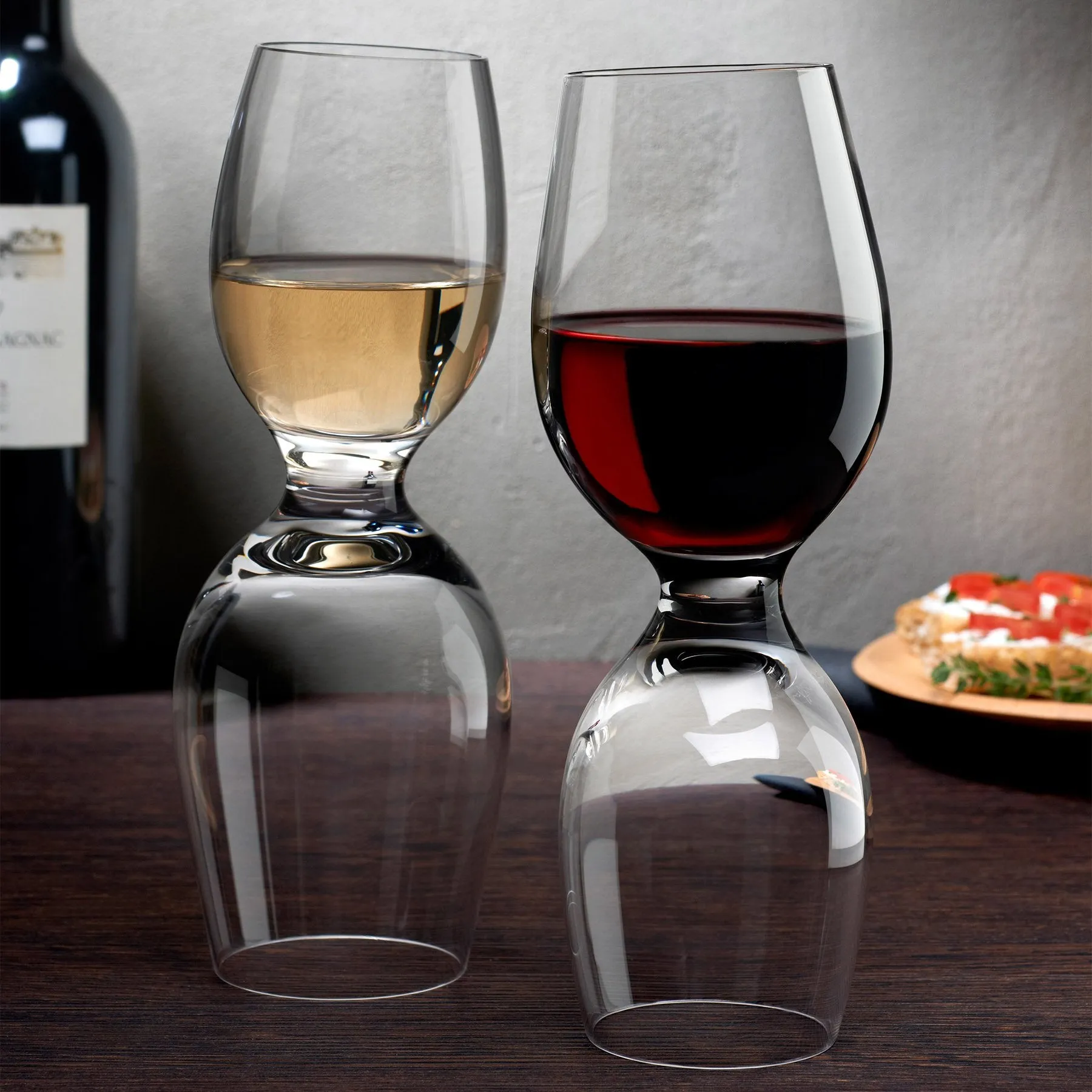 Red Or White Set of 2 Wine Glasses