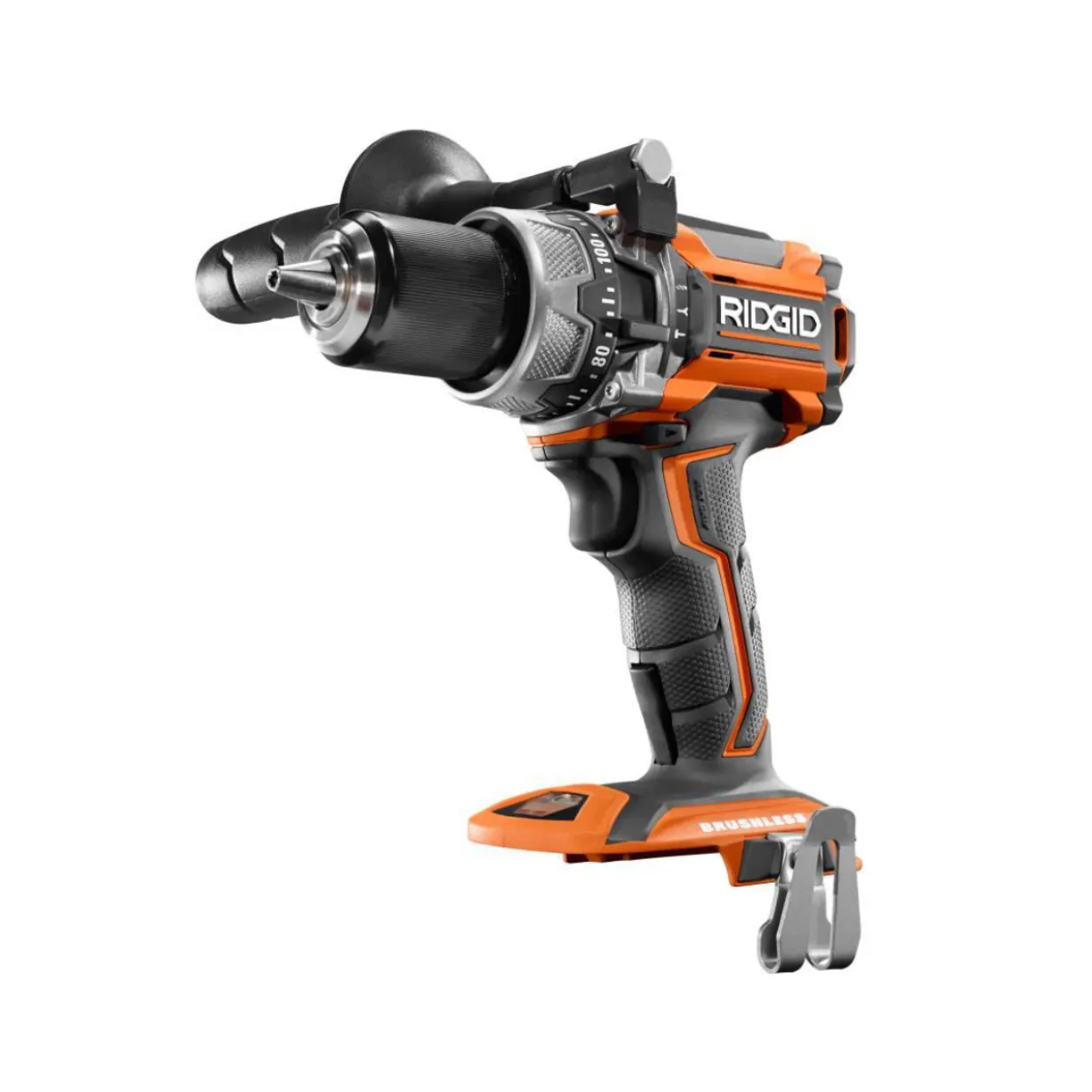 RIDGID 18-Volt Lithium-Ion Brushless 1/2 in. Compact Hammer Drill Kit with (2) 2.0 Ah Batteries, Charger, and Bag