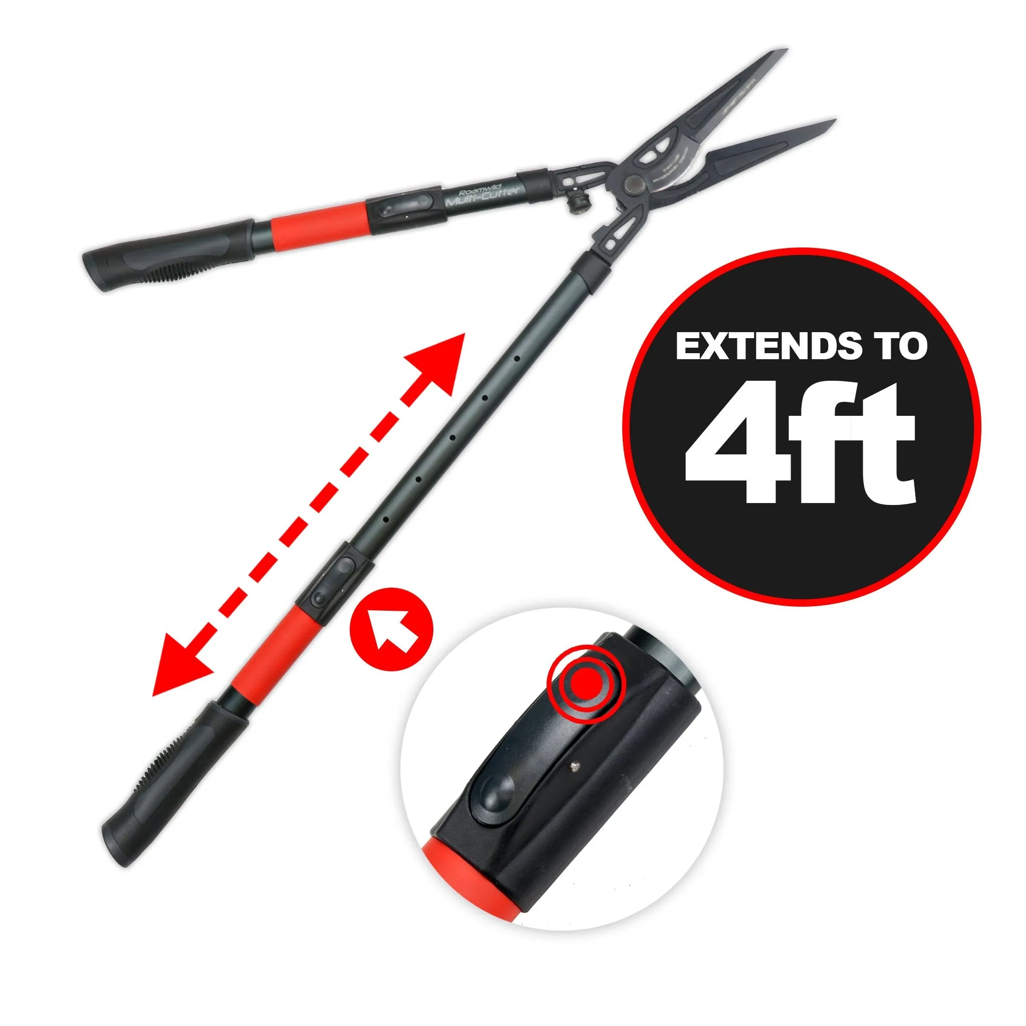 Roamwild Multi-Cutter | Garden Shears, Bypass Lopper & Pruning Saw | 3 Garden Tools in 1